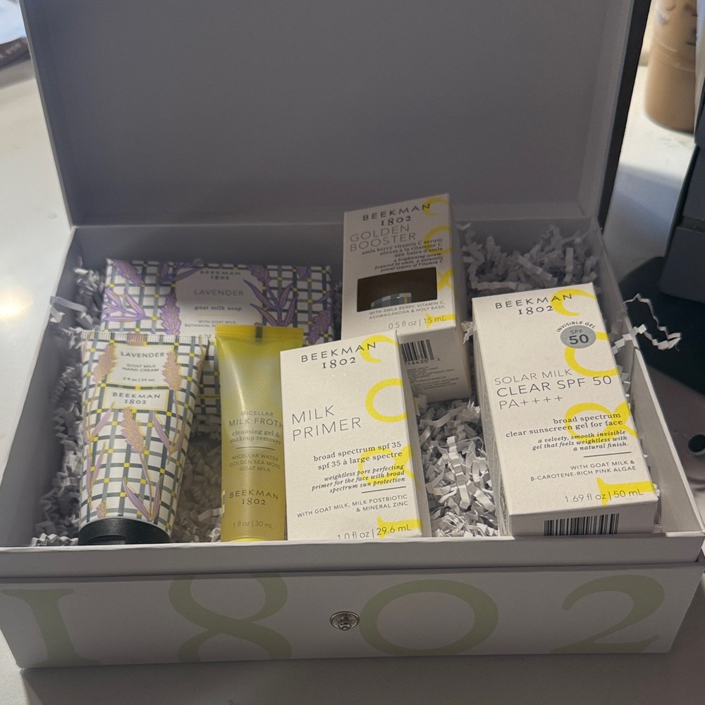 Beekman 1802 Skincare and soap set